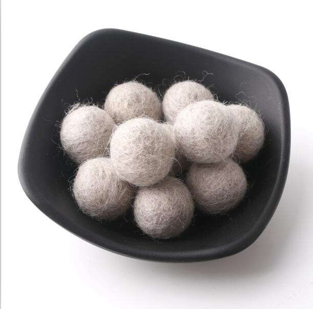 10pc/ settiä 20mm pyöreää villahuopapalloa villa pom pom helmiä 18 väriä tee-se-itse askartelu flocking pallo villapallot korut tehdä sormus helistin: Harmaa