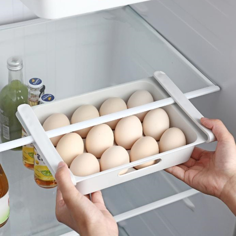 30 Roosters Ei Opbergdoos Koelkast Omkeerbare Kartonnen Huis Keuken Lade Multi-Layer Rack Organizer Timing Houder Container Bak: Blauw