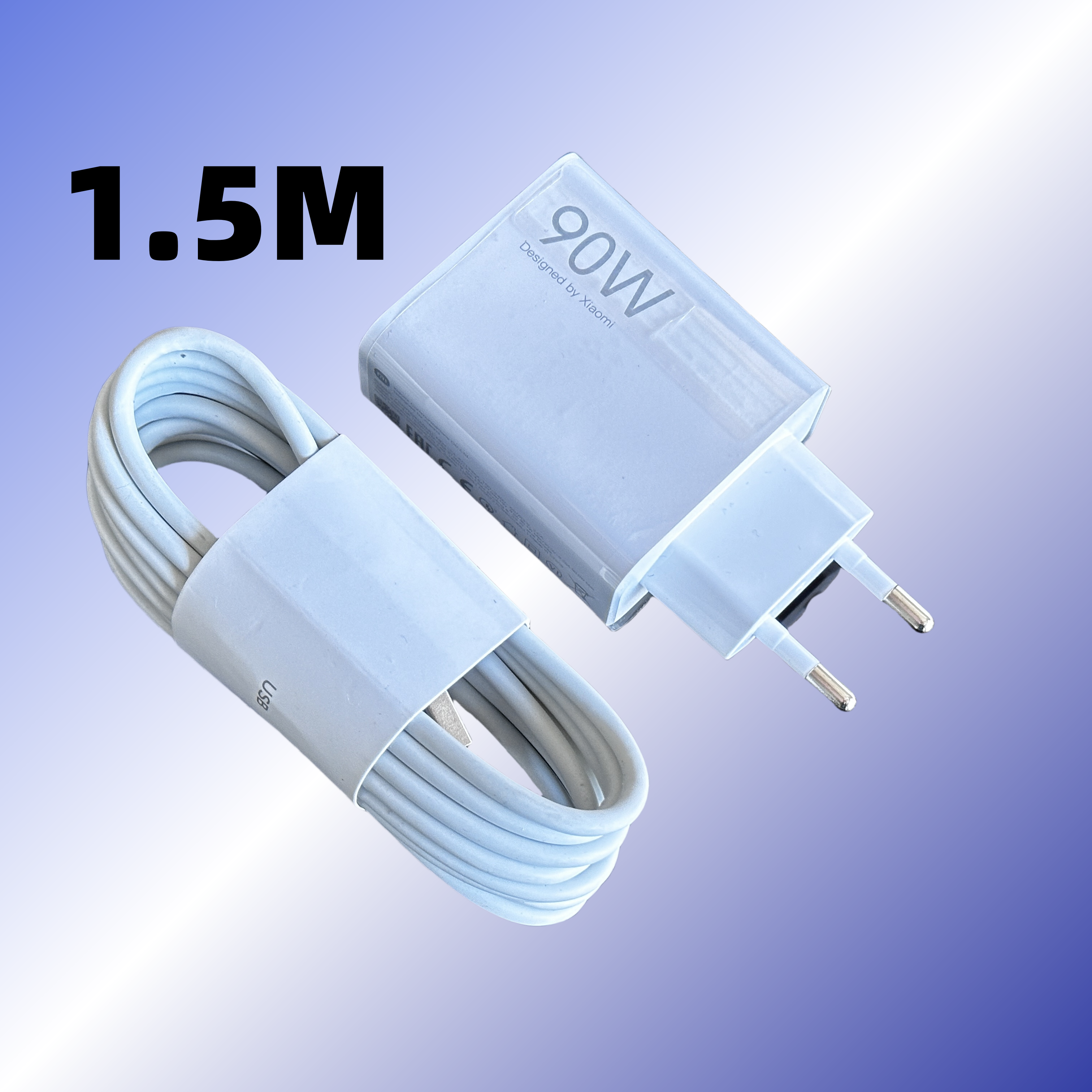Original Xiaomi 90 W GaN Ladegerät Turbo Schnellladung 67 W EU Hypercharge Adapter für Mi 15 14 13 12 Profi + 6A 1/1,5/2 M Typ C Kabel: AU