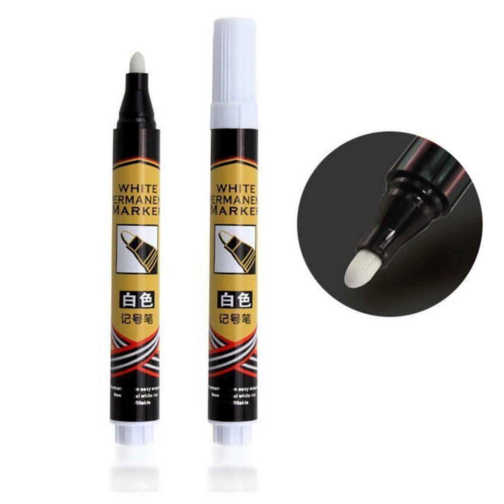 1pc White Waterproof Rubber Permanent Paint Marker Pen Environmental Car Tread Tire Painting: Default Title