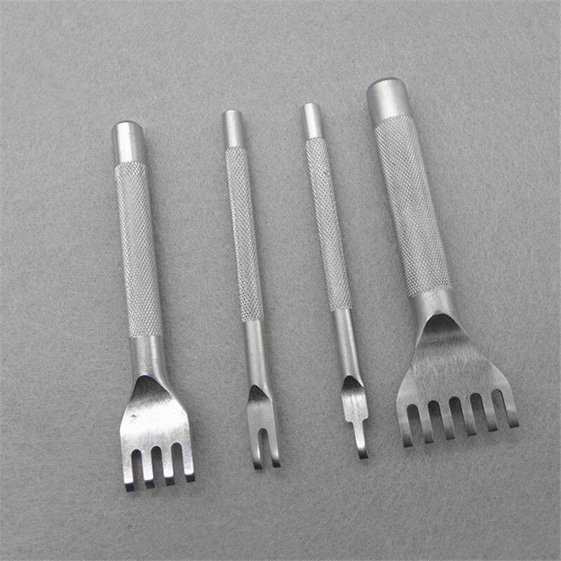 Perfect Leather Craft Tool Hole Punches Stitching Punch Flat Chisel 3mm Leather Hole Tool ferramentas de couro
