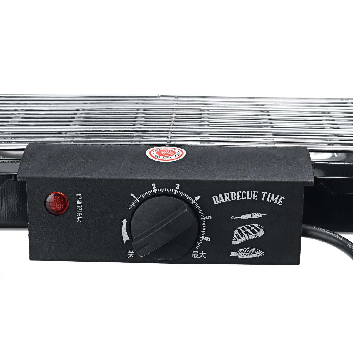 2000W Electric BBQ Grill Smokeless Barbecue Machine Household Indoor 5-Level Temperature Table Top Smokeless Tool for Camping