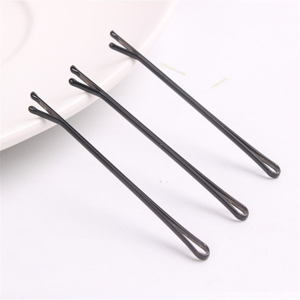 Pinzas para el cabello ondulado y rizado, Clips para el pelo de aleación negro, 6cm, ondulados, invisibles, 30 Uds.