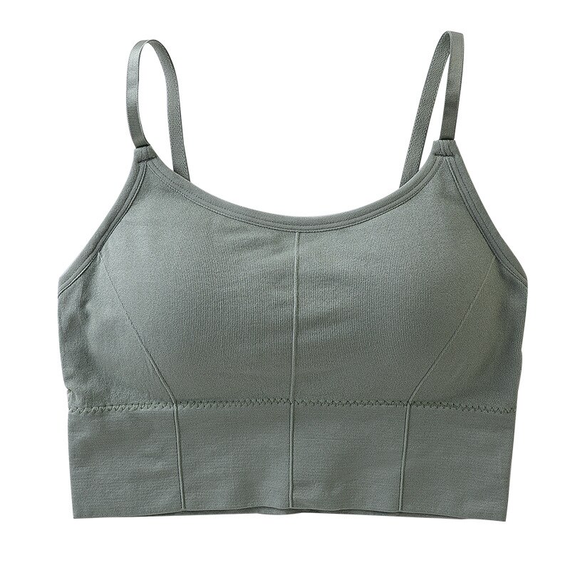 Sujetador deportivo transpirable para mujer, ropa interior antisudor a prueba de golpes, chaleco sin tirantes para Yoga, gimnasio atlético, correr, Fitness, última novedad H02