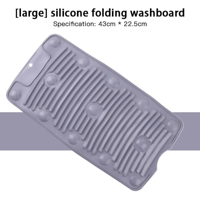 Wash Board Practical Laundry Tool Portable Household Washboard Washing Clothes Socks Manual Washboard Clothes Cleaning Tools: grey