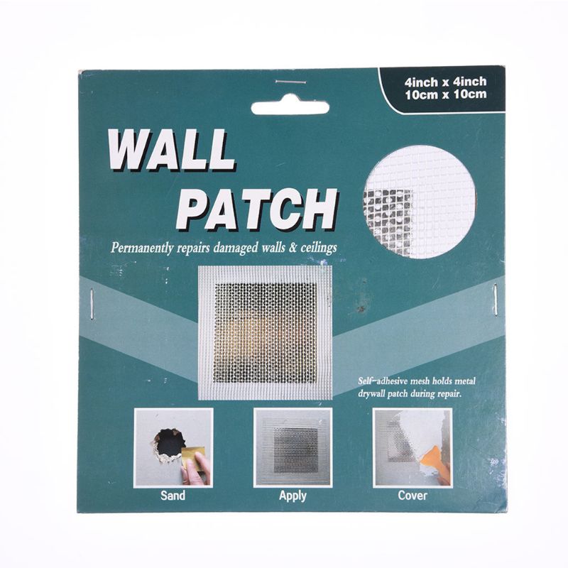 Mesh Wand Reparatur Patch Adhesive Fix Net Trockenbau Loch Decke Gips Schaden Aluminium Platte 4/6/8 Zoll