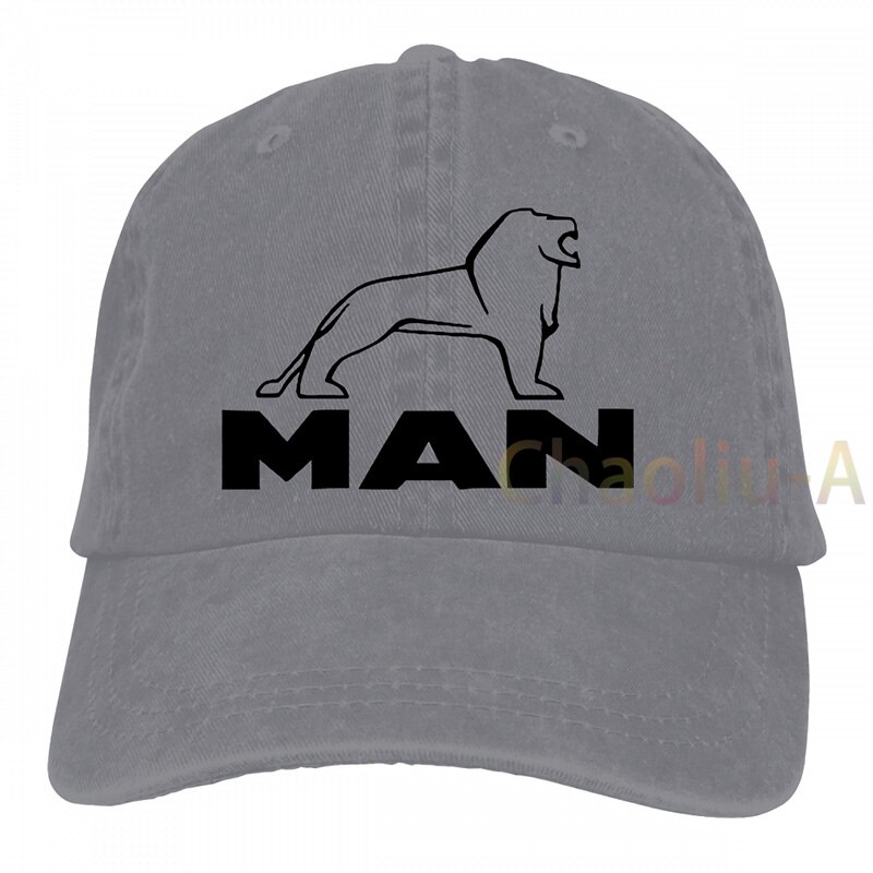 CAMION MAN LOGO TGX TGL TGM TGS AUTOTRAZIONE TRUCK DRIVER REGALO berretto da Baseball uomo donna Trucker Cappelli di modo cappuccio regolabile: 2-Gray