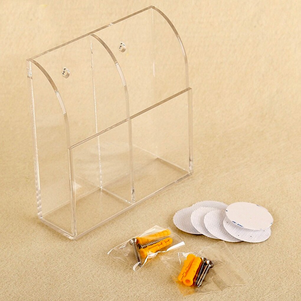 Wall Mount Acrylic Air Condition Remote Controller Box Container Storage Organiser Hotel Case Office controller box Home