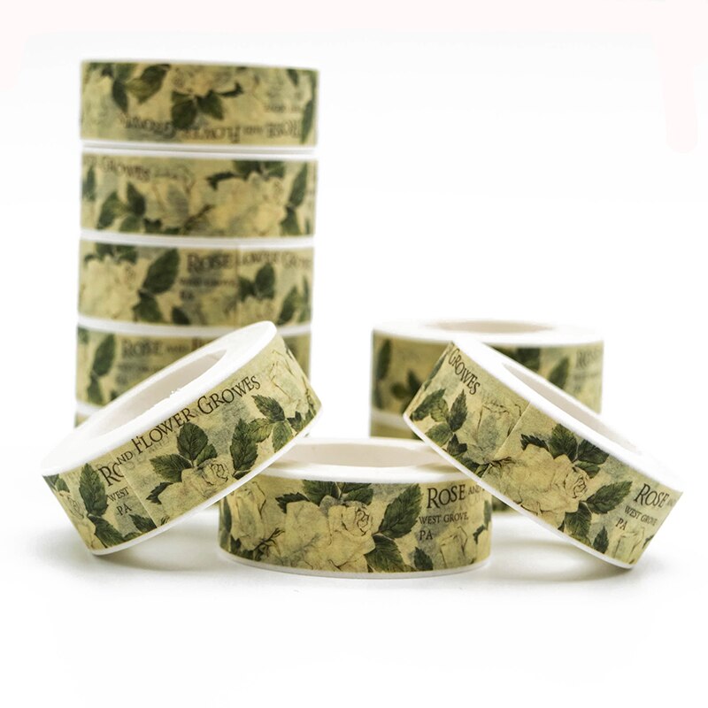 10m*15mm Roses And Flowers Growers Washi Tape Patt... – Vicedeal