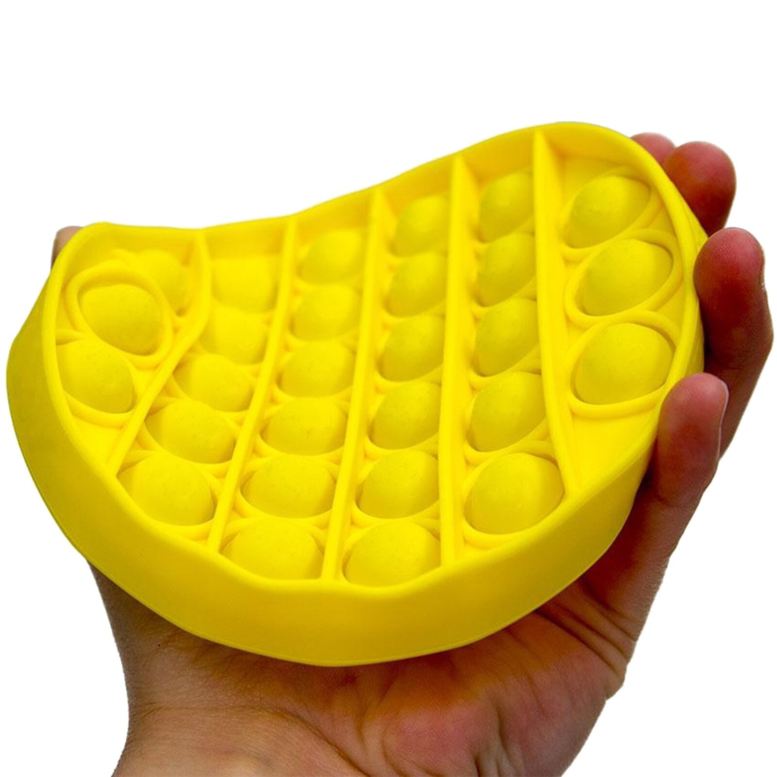 Popit Zappeln Spielzeug Push Blase Zappeln Sensorischen Spielzeug Autismus Spezielle Bedürfnisse Stressabbau Und Erhöhen Fokus Weiche Anti-stress spielzeug: 1PC Yellow 