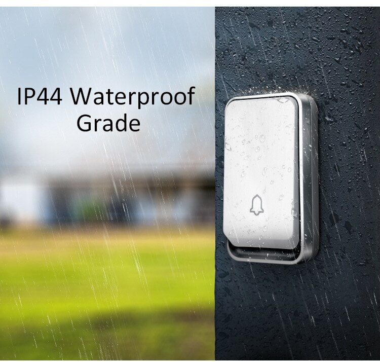 Wireless Doorbell Waterproof Self-powered Smart Door Bell Home No Battery Required Cordless Ring Dong Chime timbre calling