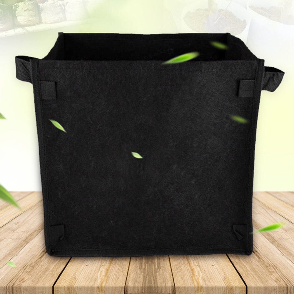 Thick Black Square Felt Planting Bag Flower Seedling Pot Planting Bag For Plant Growth Home Gardening Supplies