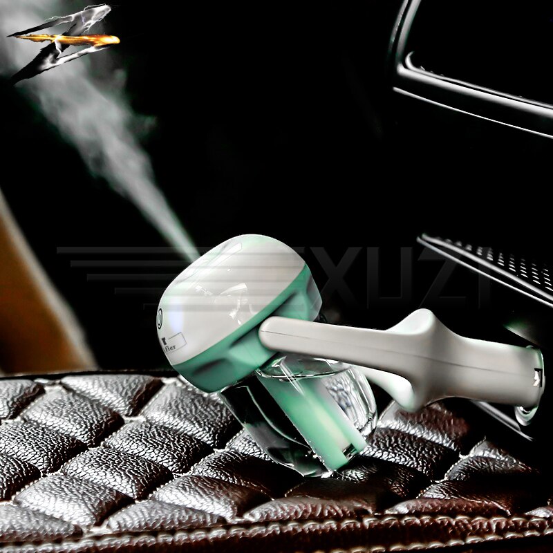 Bilfukter luftrenser luftfrisker 50 ml eterisk olje aromaterapi diffusor  dc 12 v bærbar auto tåke tåke 5 farger