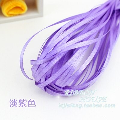 30 soorten Kleuren (20 meters/partij) 1/8 "(3mm) enkel Gezicht Satijnen Lint Singels Decoratie Kerst Accessoires DIY Linten: 16 Light Purple