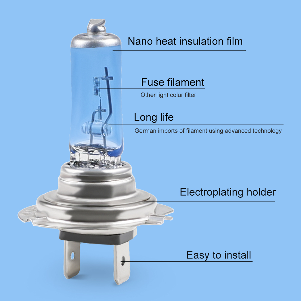 2 pz H7 55 W 100 W Lampadina Alogena 12 V auto Faro Lampadina H7 6000 k super luminoso Bianco Lampada Alogena auto Faro Lampadina di Ricambio