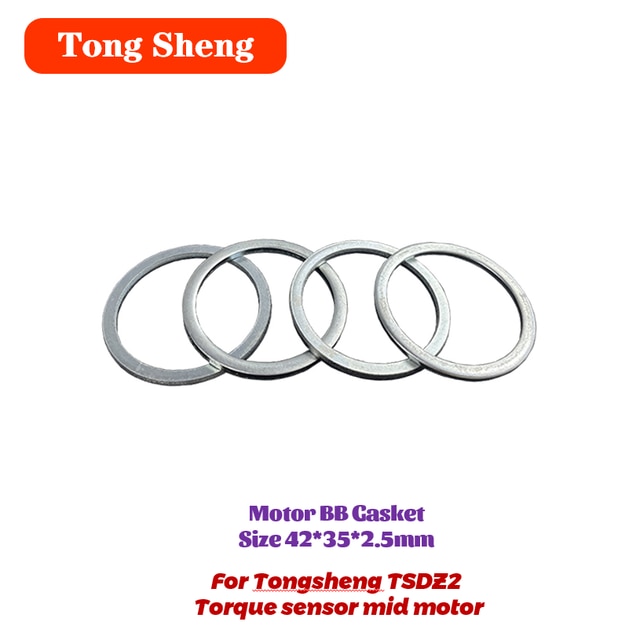 Tongsheng Mid Drive Motor Torque Sensor TSDZ2 Electric Bicycle Ebike Conversion Kit Fixed Screw Seal Parts Accessories: BB 2.5mm gasket