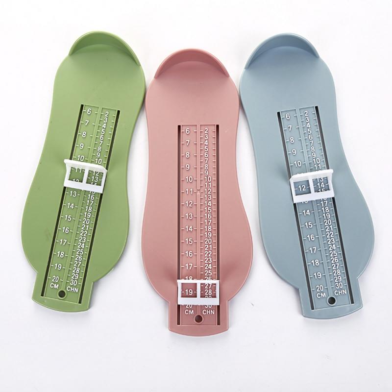 1Pc 6 Kleuren Baby Voet Heerser Meten Zuigeling Plastic Heerser Kinderen Voet Lengte Kind Schoenen Calculator Voor Kinderen Gauge gereedschap