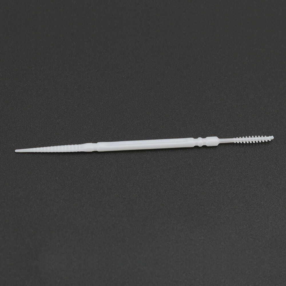 300 Pcs/Box Portable Plastic Toothpicks Teeth Oral Hygiene Cleaner Stick Flosser Toothpick Interdental Brush 2-Way Toothpicks