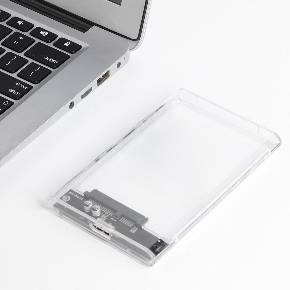 2.5 Inch External Hard Drive USB 3.0 Enclosure SATA To Transparent Portable Hard Disk Adapter For HDD And SSD Support 4TB UASP