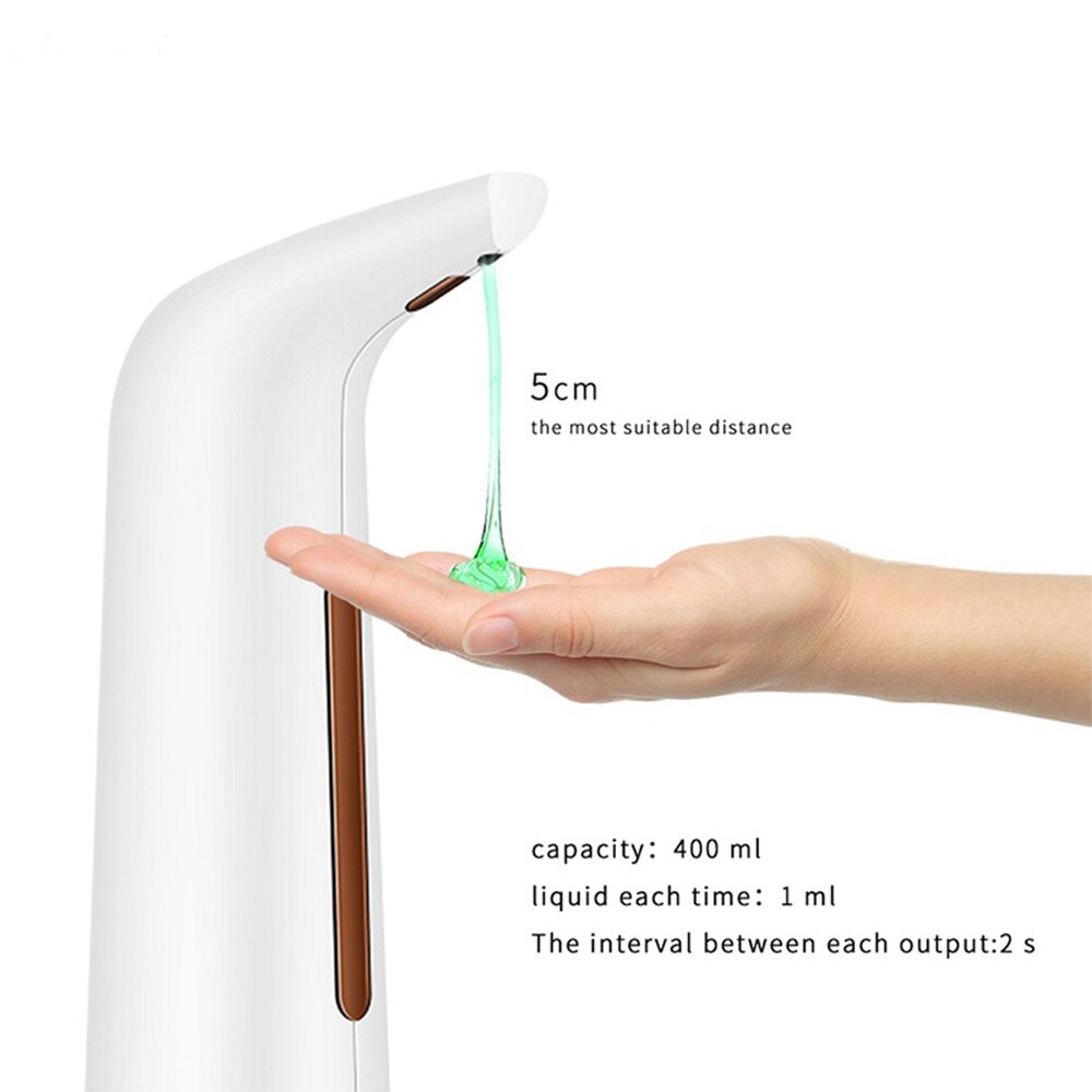 Soap Dispenser 400ml Automatic Smart Sensor Liquid for Bathroom Kitchen Hand Free Automatic Soap Dispenser