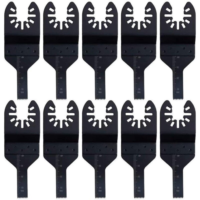 10 Stuks 10/20Mm Universal Multi Gereedschap Zaagblad Oscillerende Blade Multi Tool Voor Snijden Hout Plastic Kit