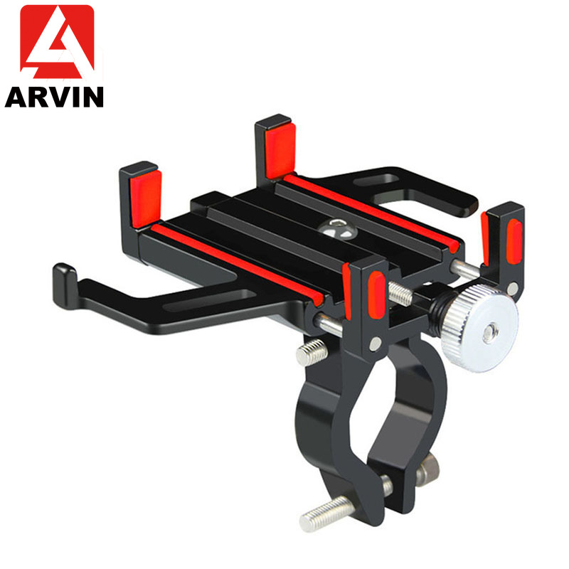ARVIN Aluminium Motocycle Fiets Mobiele Telefoon Houder Stand Voor iPhone 8 P XR Sansung S9 Mountainbike Stuur GPS Beugel mount