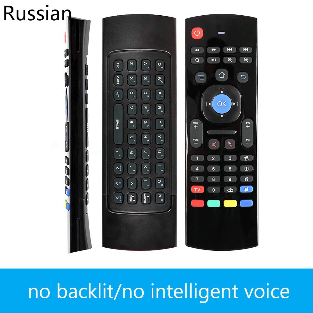 MX3 Wireless Keyboard T3 Smart Remote Control 2.4G RF Backlit Air Mouse with Voice Microphone for X96 Tx3 H96 for Android TV Box: 06