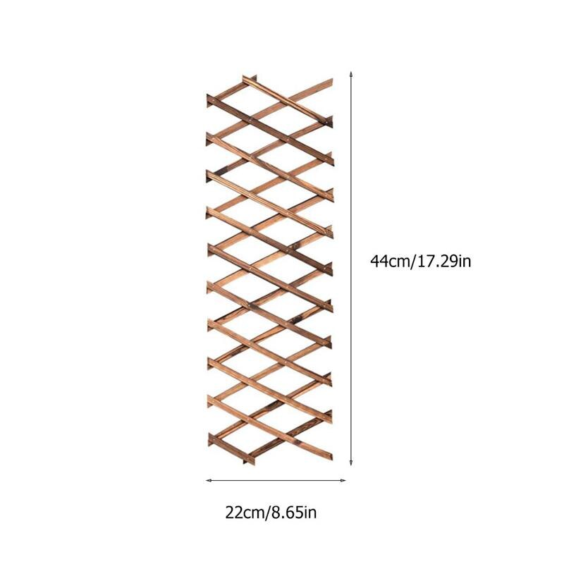 1 Set Anti-Corrosive Wood Fence Courtyard Partition Wood Mesh Courtyard Lawn Guardrail Wooden Fence For Christmas Garden Wall