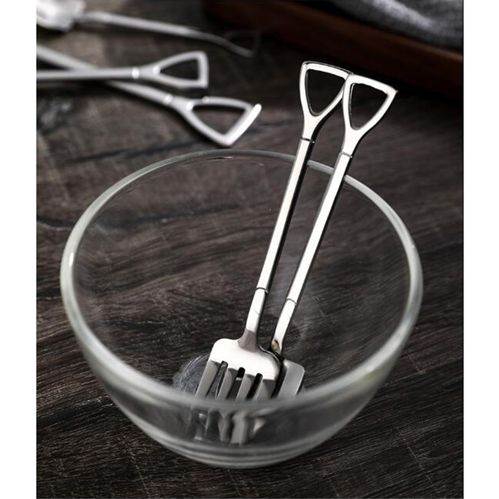 30# Forks Premium Stainless Steel Shovel Fork Easy To Clean Fine Elegance Dessert Fork Kitchen Supplies