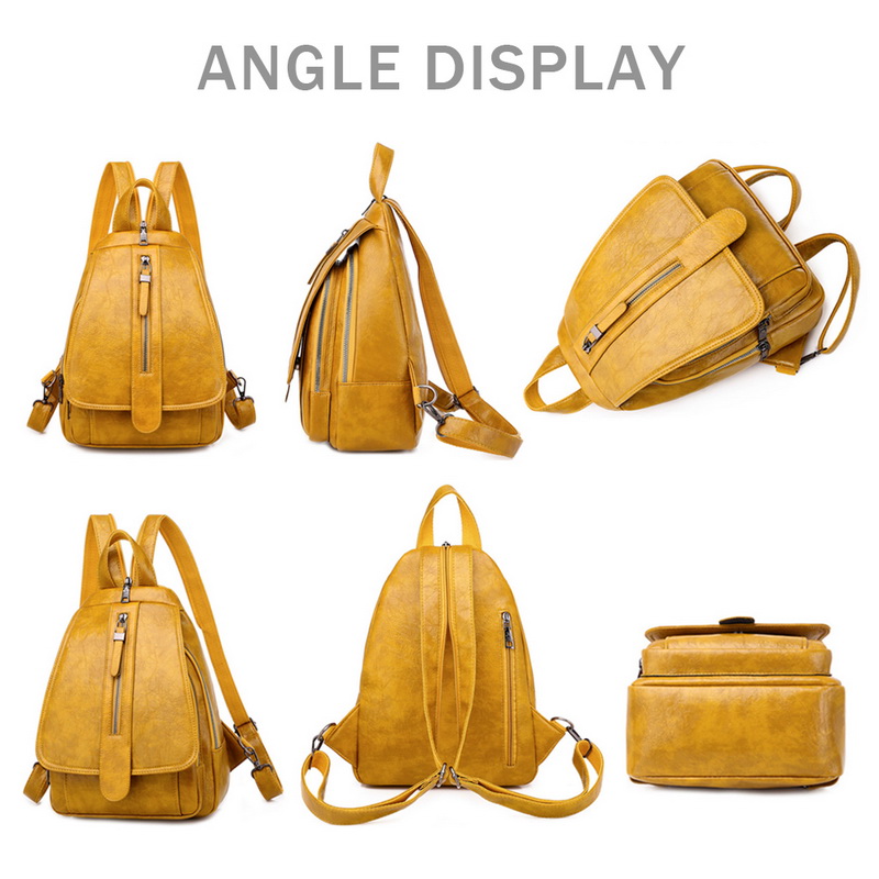 sac à dos femmes en cuir sacs à dos femme sac à bandoulière grand sacs d'école pour adolescentes voyage sac à dos