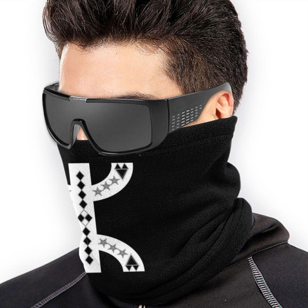 Berbère z-amazigh lettre Yaz 3D Bandana visage cou plus doux polaire masque Sport écharpe Amazigh symbole berbère symbole Amazigh
