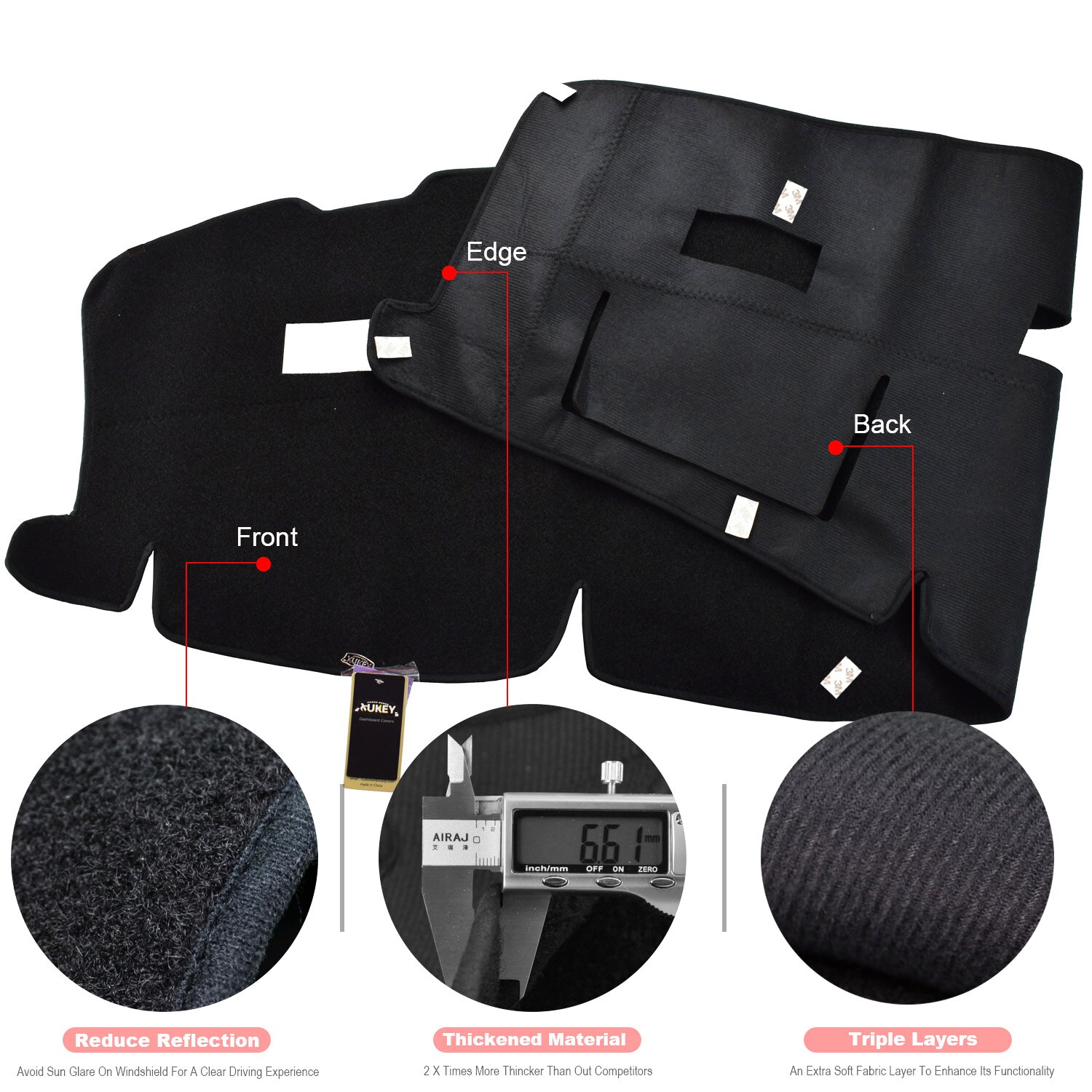 For Dodge Ram 1500 2500 3500 2002 2003 2004 2005 Dash Mat Dashboard Cover Dashmat Anti-dirty Pad Carpet Guard Car Accessories