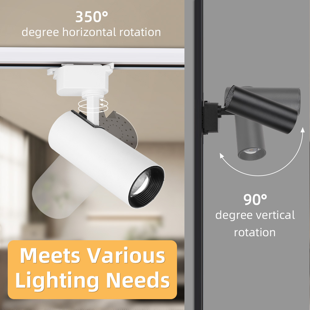 Dimmable LED Track Light, 180V-260V Spotlight, 20W Teto Spot, Iluminação interior do trilho para a decoração da sala de estar