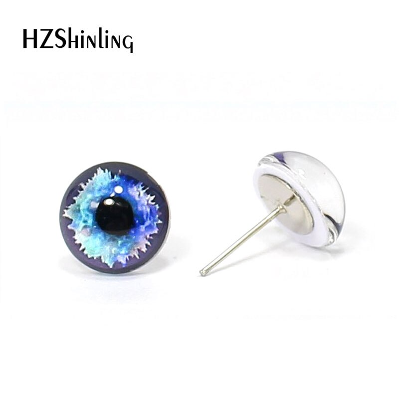 3 par 12mm håndlavede runde glas øjne drage monster øjne glas cabochons diy dyr kæledyr dukke legetøj øjne tilbehør: Ee029