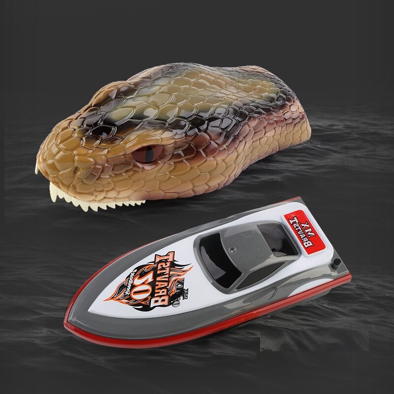 2 In 1 2.4G Afstandsbediening Rc Snake Boten Elektrische Dier Speedboot Simulatie Zomer Water Spoof Model Speelgoed voor Kinderen