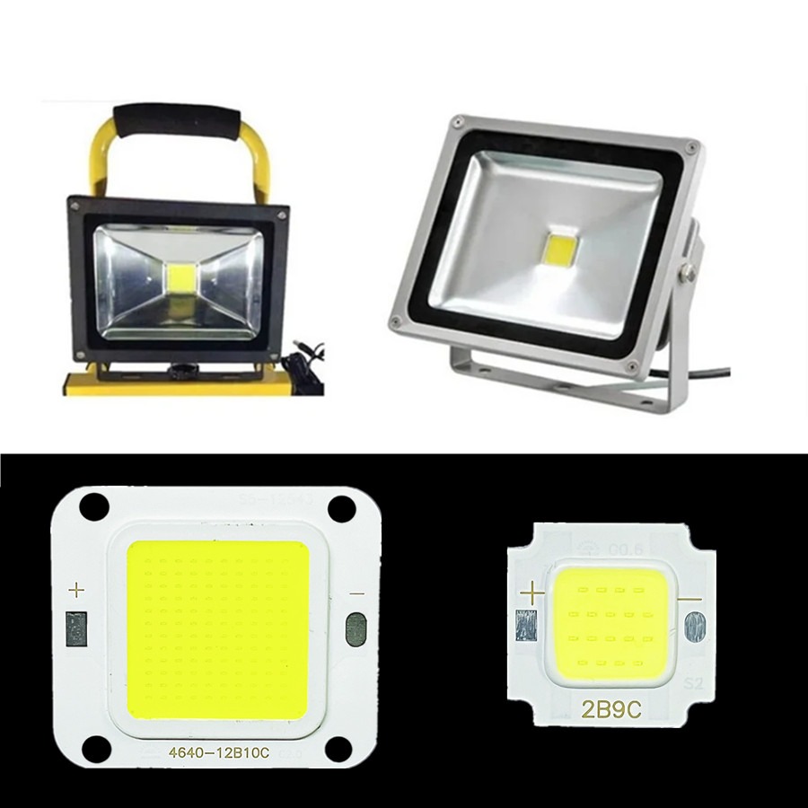 Puce LED COB 10W 20W 30W 50W 70W 100W 27-36V, perles lumineuses SMD blanc froid blanc 100LM/W, bricolage pour ampoule LED projecteur