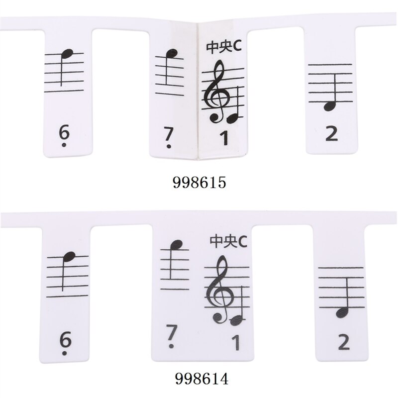 Transparante Piano Sticker 88 Key Piano Toetsenbord Sticker Elektronische Toetsenbord 88 Key Piano Stave Note Sticker Voor Piano Toetsen