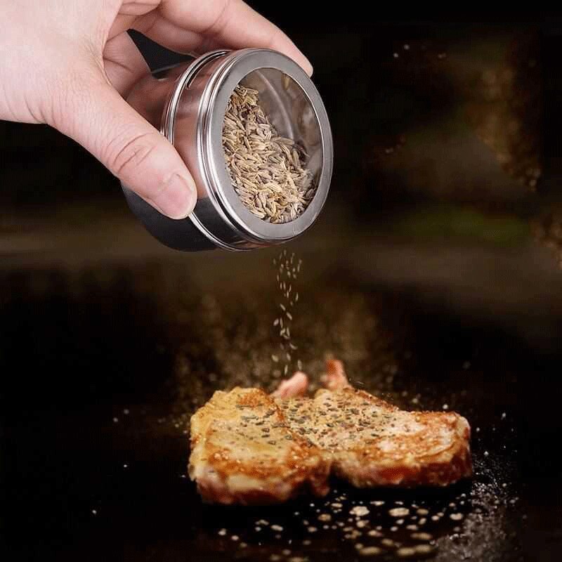 Magnetiska kryddburkar med hållare behållare i rostfritt stål med ställ kryddburkar kryddbehållare för kryddor pepparburk