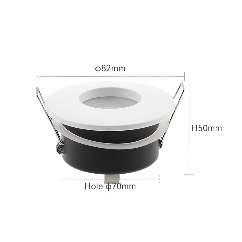 Takbelysning 7w dårlig  gu5.3 runde  gu10 MR16 spotlightarmatur innfelt vanntett  ip65 ledet downlight: Oransje