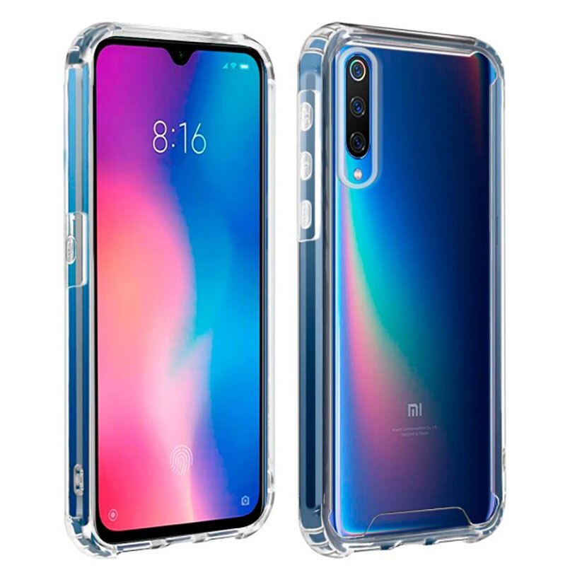 Capinha para xiaomi mi 9 embalagem à prova de choque premium gel transparente com cantos reforçado antichoque