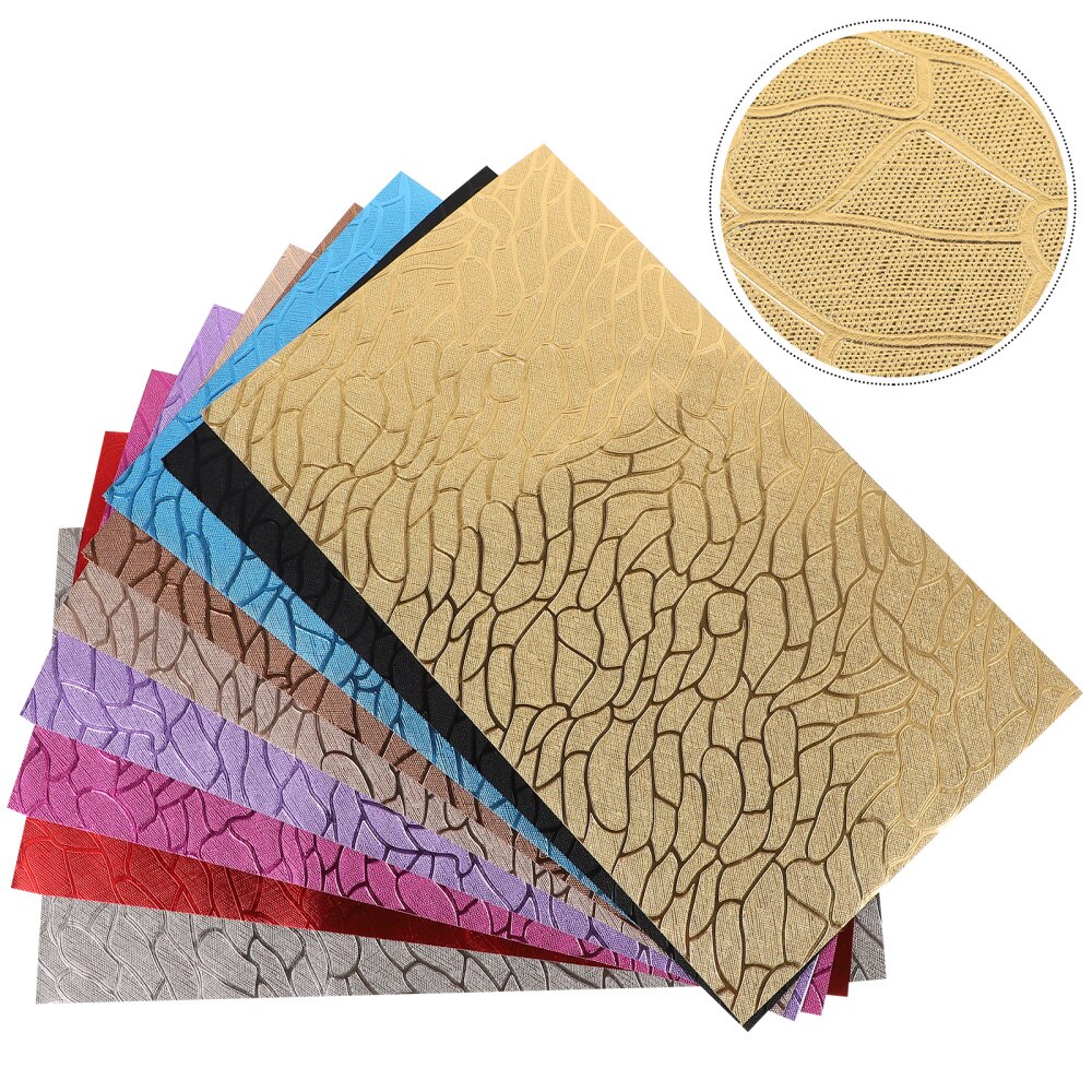 Feuilles de Faux cuir assez exquis feuilles de cuir artificiel bricolage feuille d'artisanat