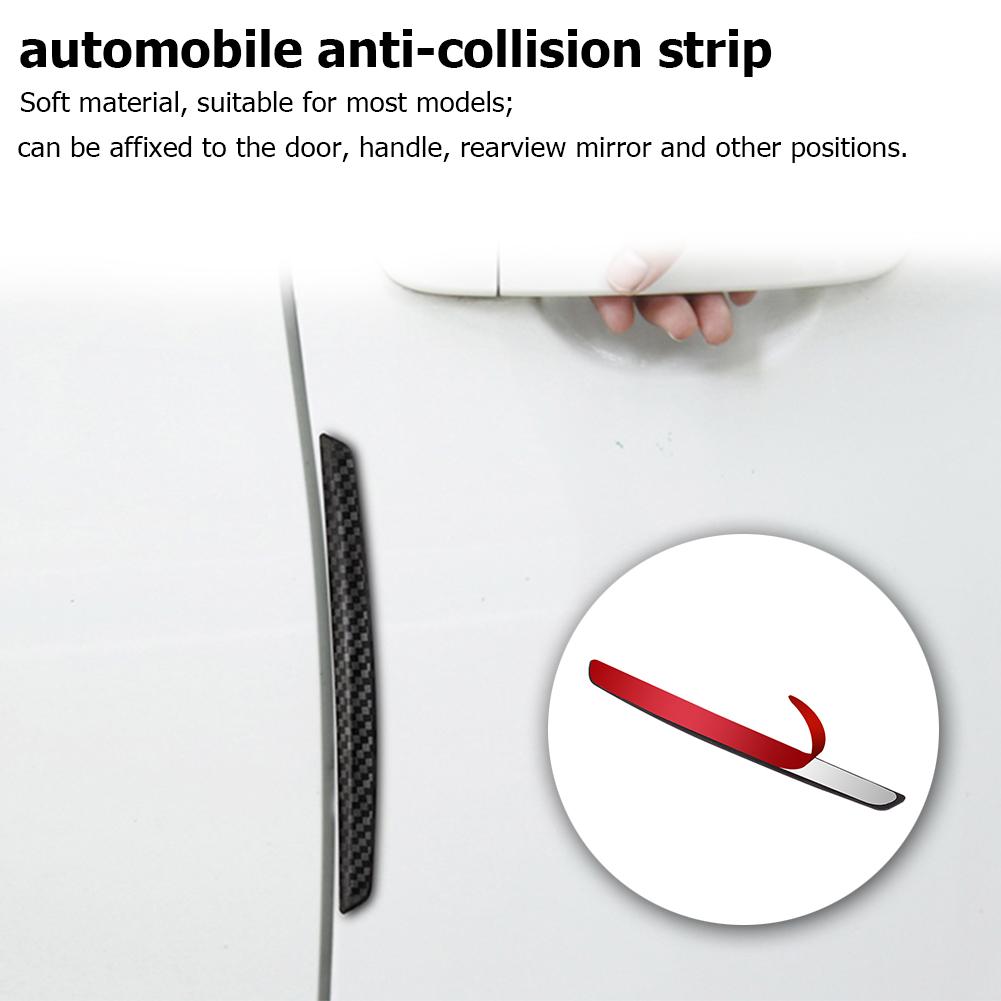 4 Stuks Duurzaam Auto Anti-Collision Strips Hit Kleur Autodeur Edge Anti-Collision Strips Anti-Kras stickers Protector Guard