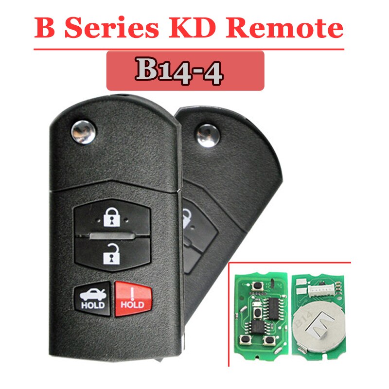 (1 Stuks) b14 3 + 1 Button Universele Afstandsbediening Sleutel Voor KD900 KD900 + KD200 URG200 Mini Kd Keydiy Afstandsbediening