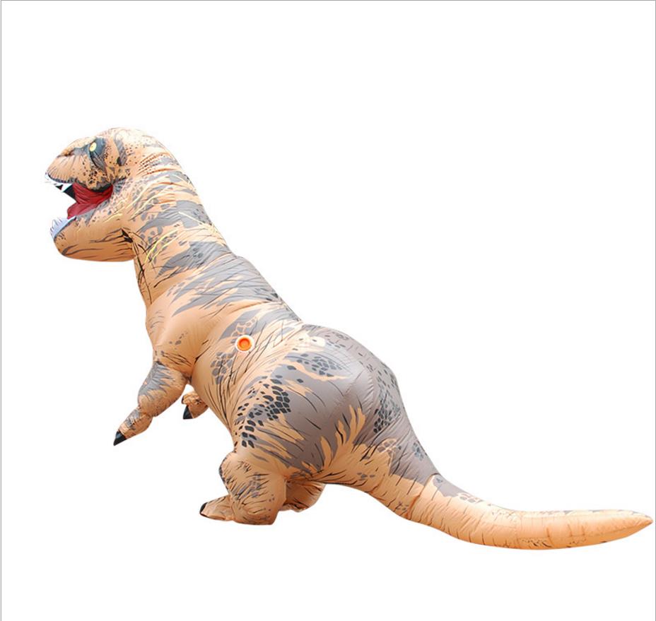 IK NFLATABLE Dinosaurus T REX Kostuums voor vrouwen Blowup T-Rex Dinosaurus Halloween Opblaasbare kostuum mascotte Partij kostuum voor volwassen