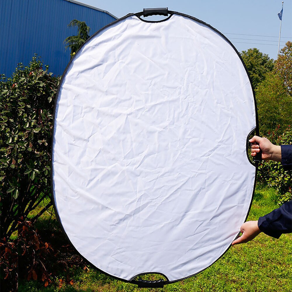 90X120Cm 5 In 1 Ronde Fotografie Reflector Draagbare Houvast Inklapbare Refletor Voor Studio Multi Photo Disc Accessoires