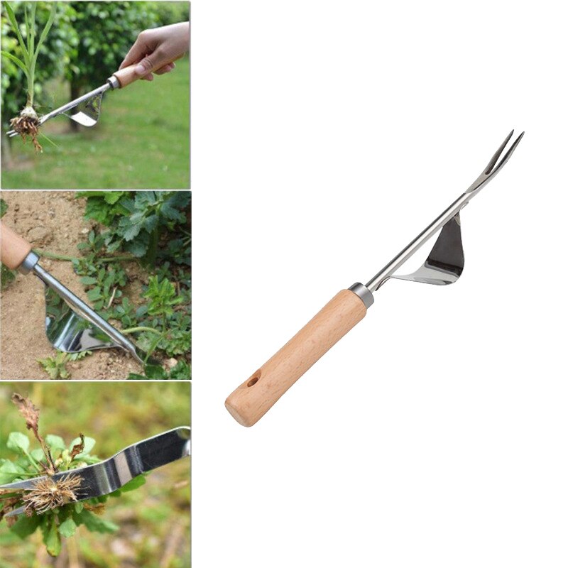 Stainless Steel Garden Weeder Weeding Tool Seedling Fork Seedling Transplant Shovel Seedling Transplant Shovel
