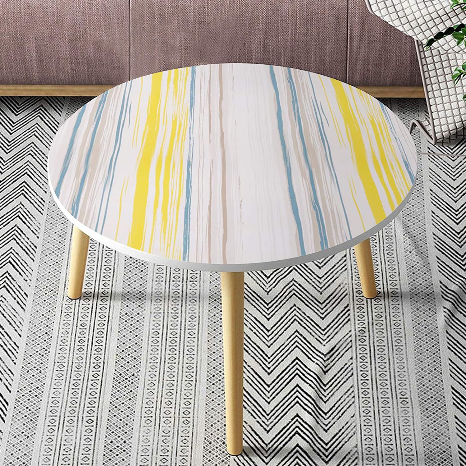 Papel tapiz decorativo para pared del dormitorio, película de vinilo extraíble y autoadhesiva de rayas modernas, colorido, pelar y pegar