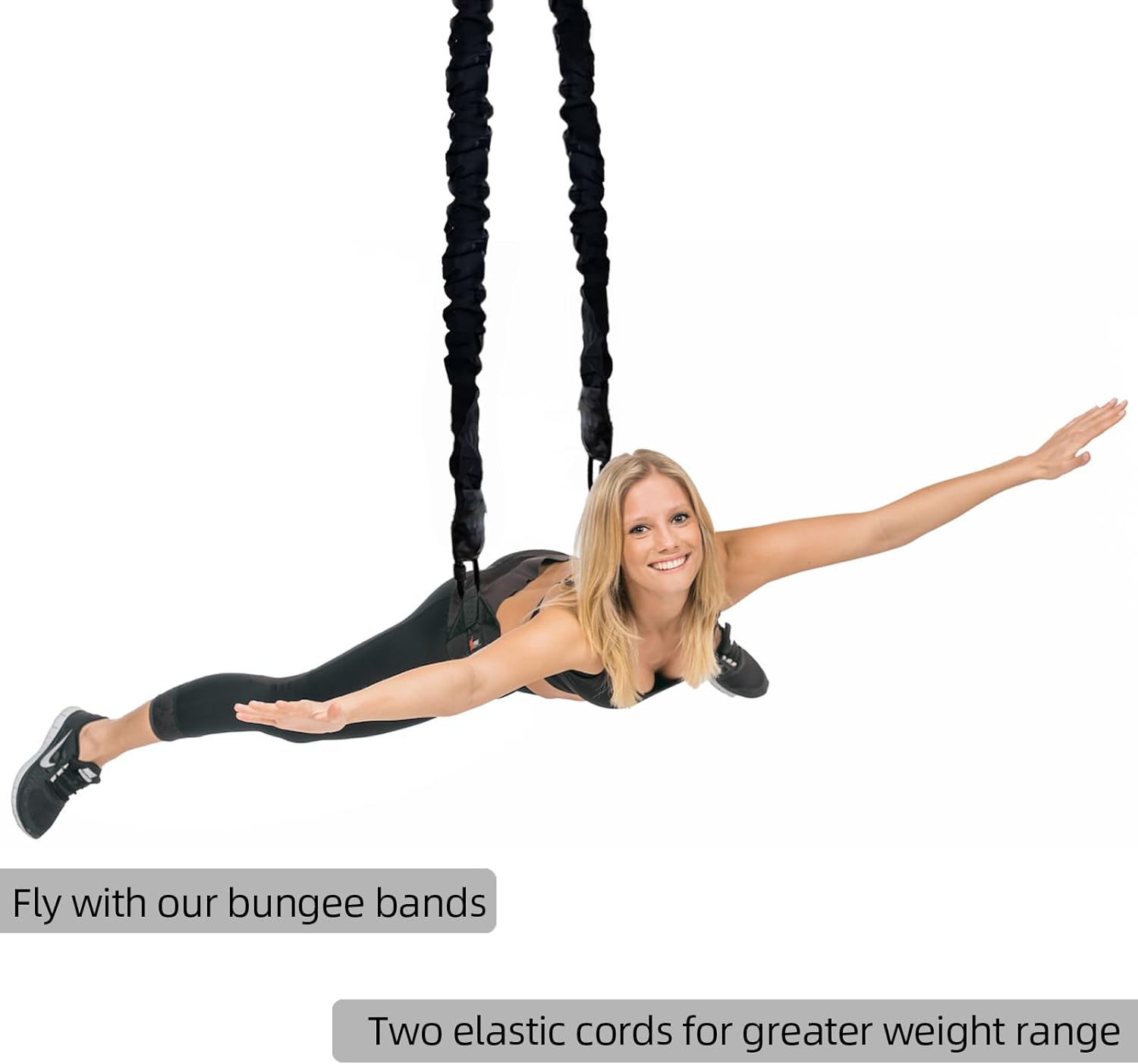 Cuerda de entrenamiento con bungee de alta resistencia, Cuerda de resistencia de bungee anti-gravedad y de suspensión para el gimnasio doméstico, solo incluye 1 cuerda de bungee