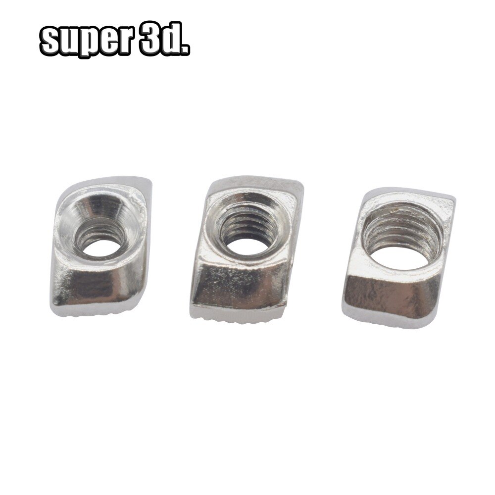 100 st 50 st  m3 m4 m5 t- mutter hammarmutter aluminium nickelpläterad kolstål kopplingsprofil kolstål koppling