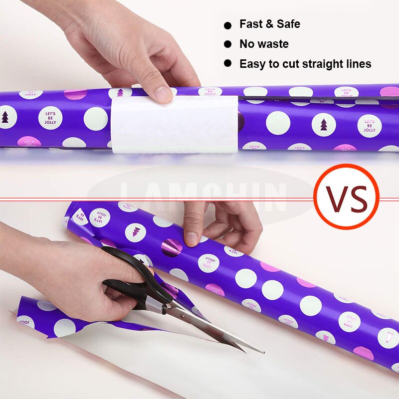 Rolled Paper Cutting Device Wrapping Paper Cutting Cutter Wrapping Paper Cutter Christmas Wrapping Paper Cutting Tools